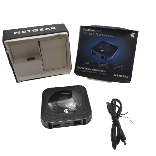 Netgear Nighthawk M1 MR1100-1TLAUS 4GX Mobile Hotspot With Box & USBC Cable, Box Average Condition
