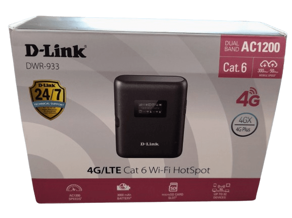 D-Link DWR-933 4G LTE Cat 6 Wi‑Fi Hotspot Like New
