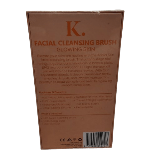 Kahlia Skin Facial Cleansing Brush, Like New, With Box, Charge Cord, Manual