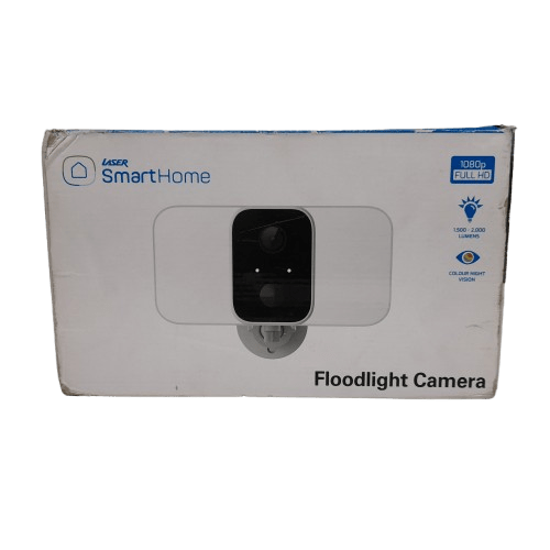 Laser LSH-FLCAM-1 Smart Home Battery Full HD Camera with Floodlight in Box Like New (JN)