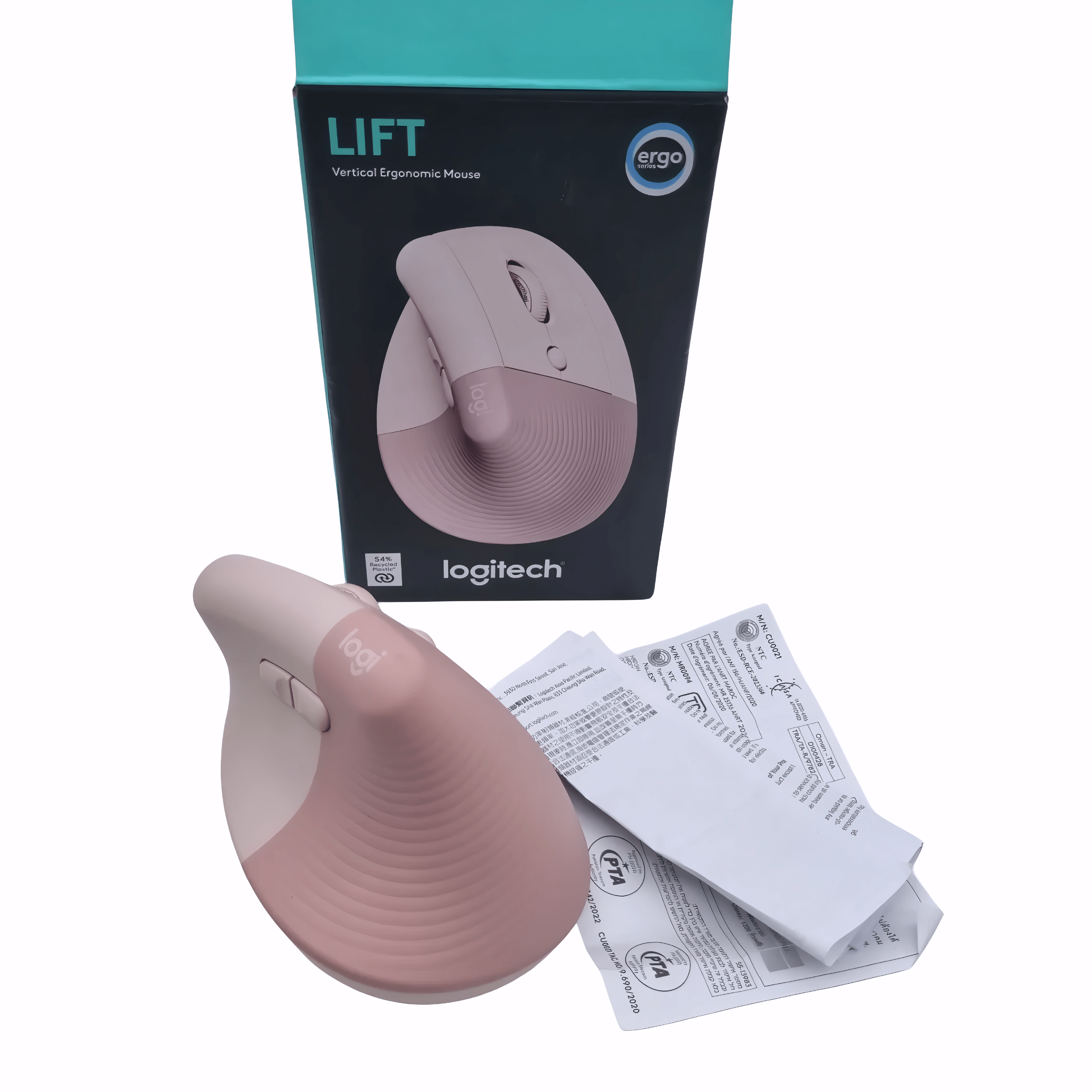 LOGITECH LIFT VERTICAL ERGONOMIC MOUSE MR0094 – PINK (IN BOX) (WR 1330155)