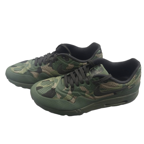 Men’s Nike Air Max 1 Ultra Moir, Size US10/UK9/EUR44, Camo Black/Green, Excellent Condition, With Box