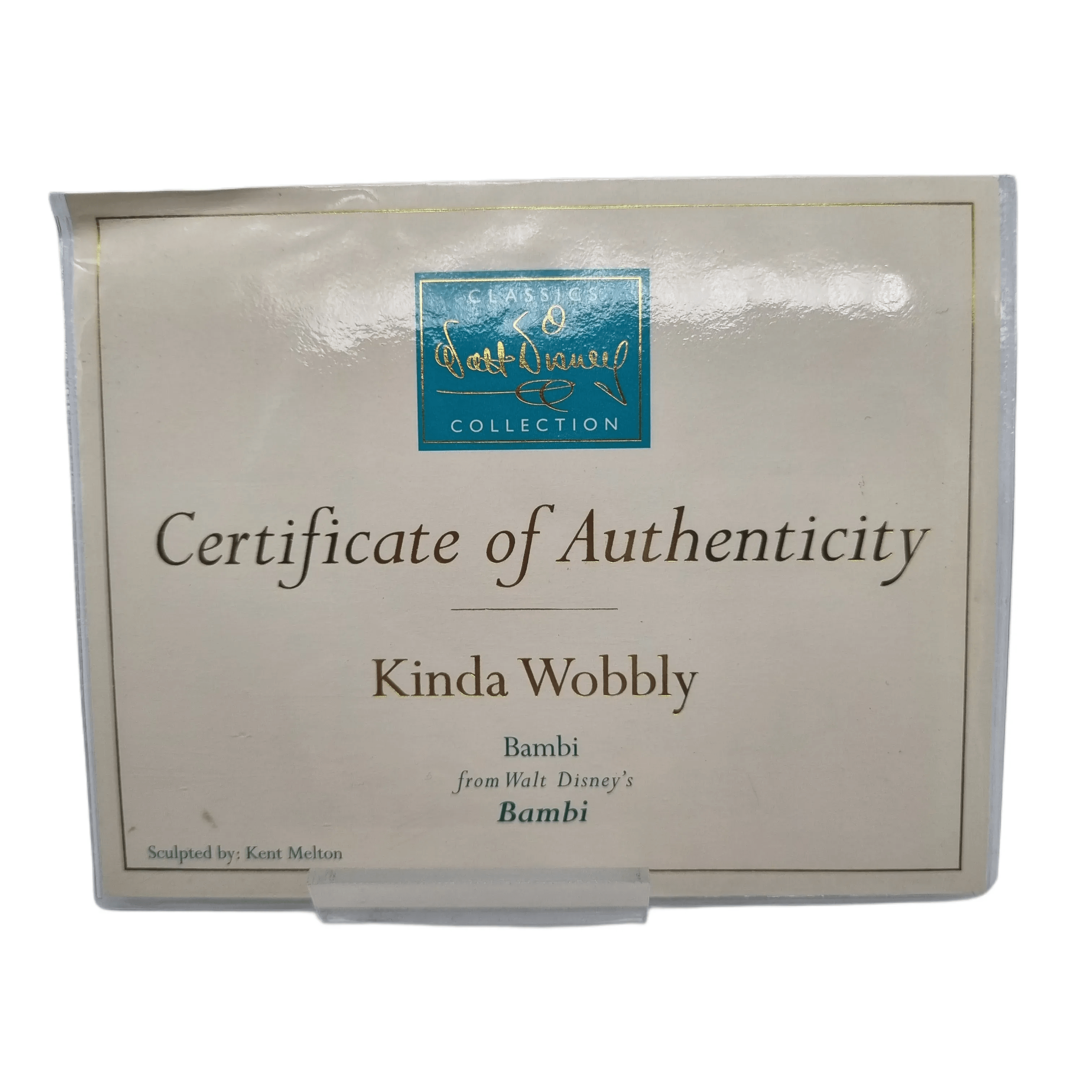 Walt Disney Classics Collection: Bambi Kinda Wobbly Porcelain Figurine With Certificate of Authenticity