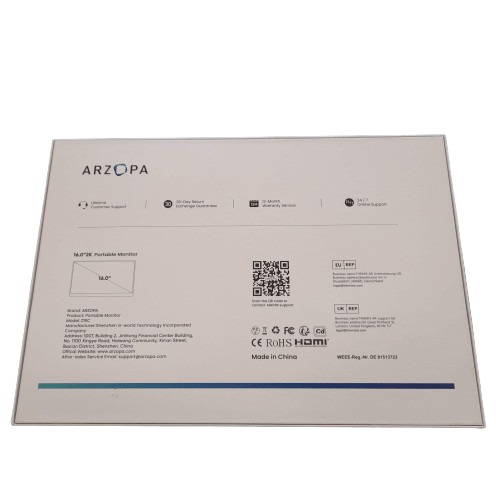 Arzopa Portable 15.6″  Monitor Like New In Box