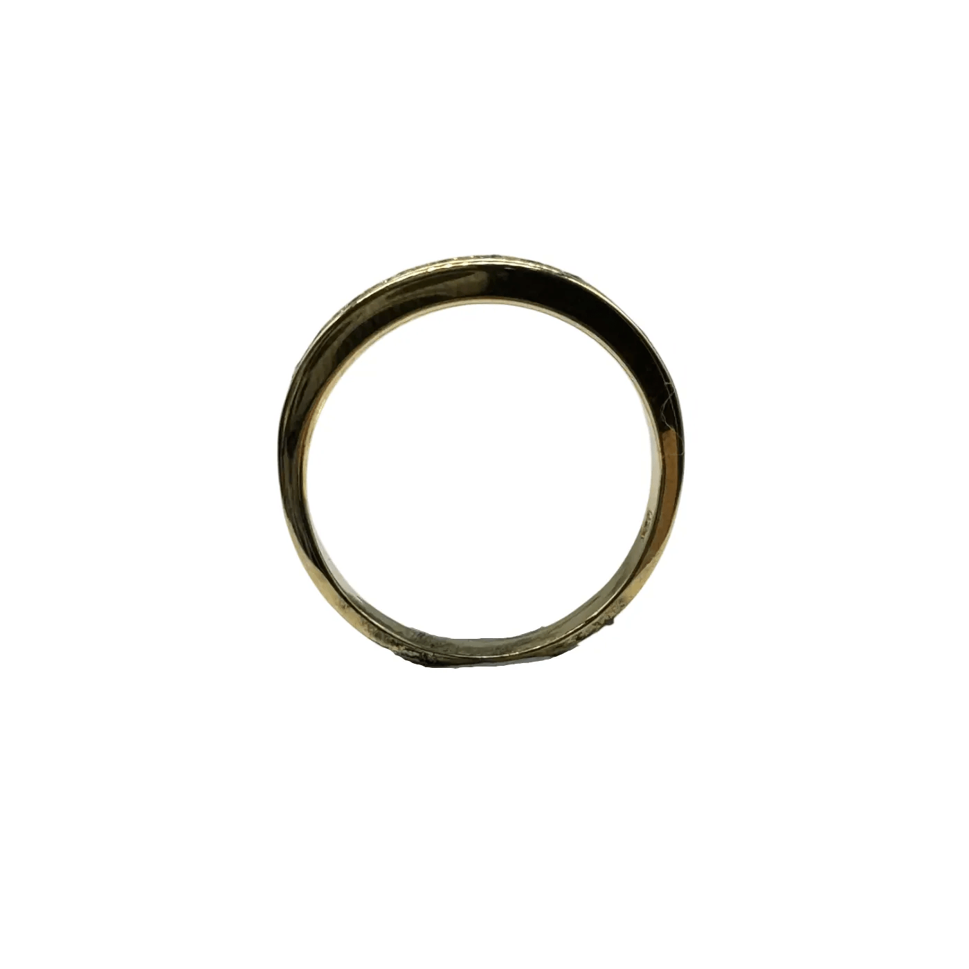 Ladies 18ct Yellow Gold 10 Stone Diamond Ring 0.20ct TDW N 6 3/4 With Valuation (WR 1309230)