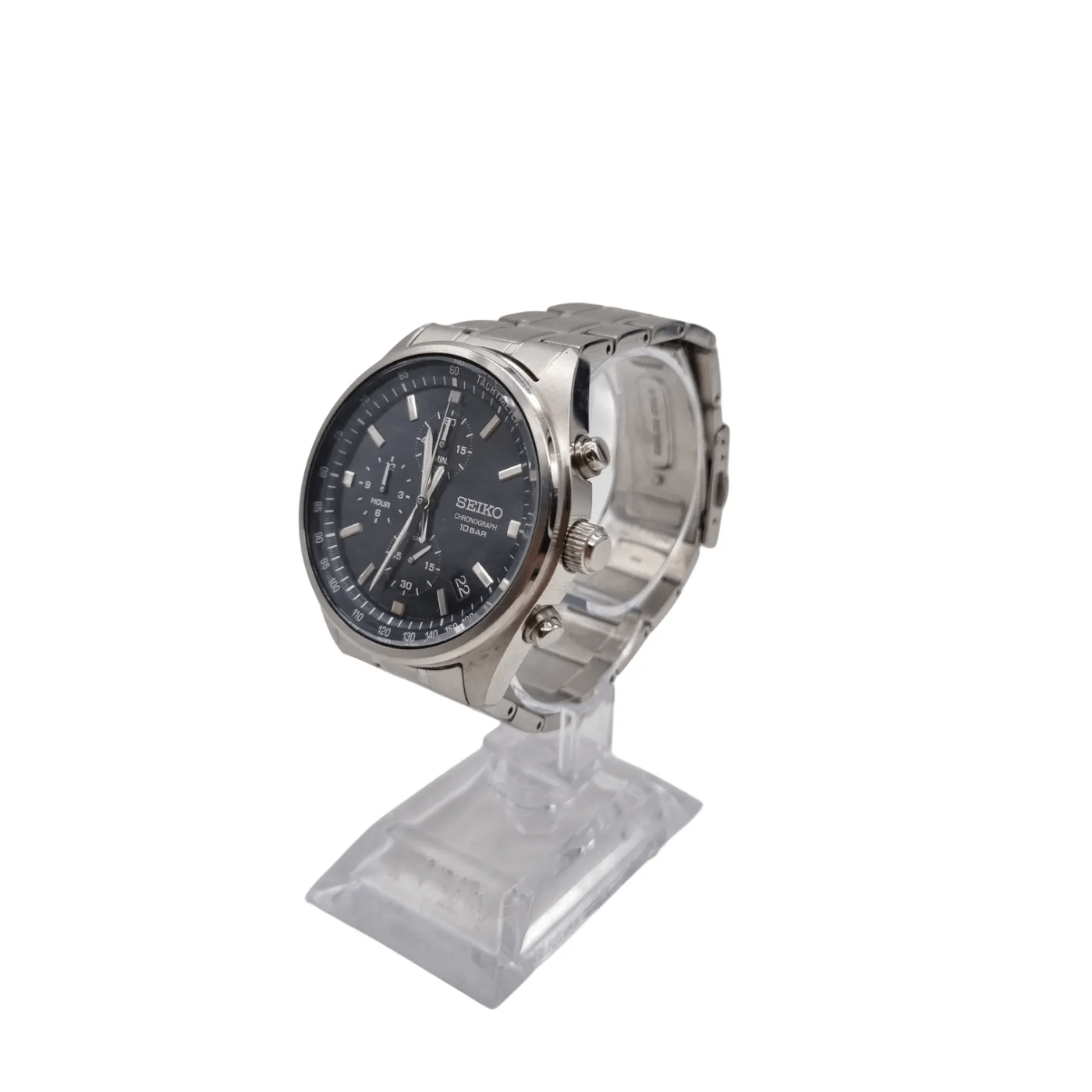 Seiko Chronograph Quartz Blue Dial Men’s Watch (SSB377)