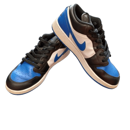 Nike Air Jordans 1 Low ATL ‘ Alternate Royal Toe ‘ Size 7 Youth