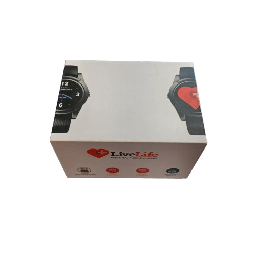 LIVELIFE SMART WATCH EV-05 BLACK WITH BOX CHARGER AND BEACON