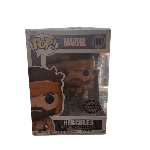 Funko Pop Hercules Marvel Number 1061 In Okay Condition Box Slightly Damaged