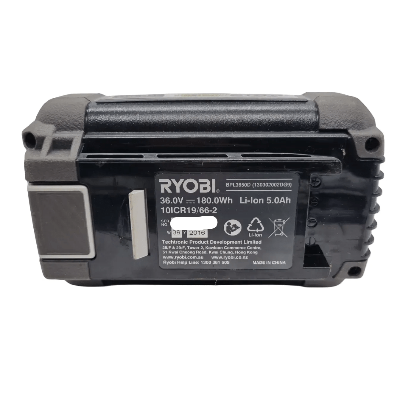 Ryobi BPL3650D Battery – 36V 5.0Ah Lithium-Ion (WR 1346847)