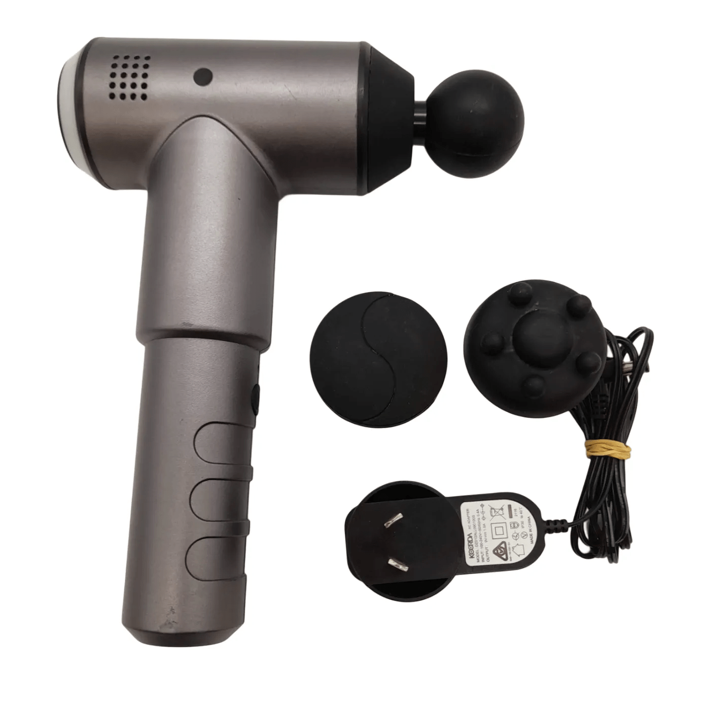Celsius Massage Gun Percussion Gun Grey/Black + Charger + Attachments (WR 1353290)