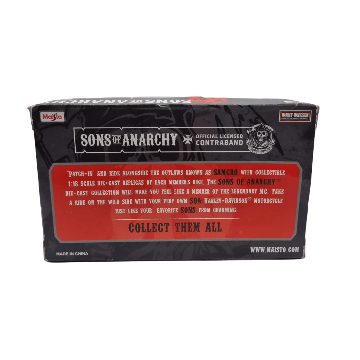 Maisto Model Bike – Black Sons of Anarchy Harry “Opie” Winston 2001 Harley-Davidson Dyna Super Glide Sport