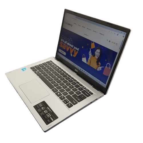 Acer Aspire Go 14, Silver, Intel N100 Processor, 8GB RAM, 128GB SSD UFS, WIN11 Home In S Mode, With Charger (MR 1349650)