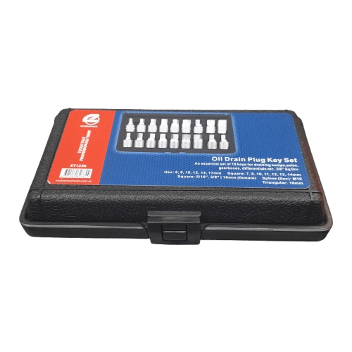 Endeavour Tools ET1236 18pce 3/8″ Square Drive Drain Plug Key Set