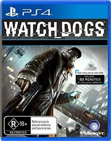 Watchdogs Playstation 4 Game, Good Condition No Manual (CP 1233265)