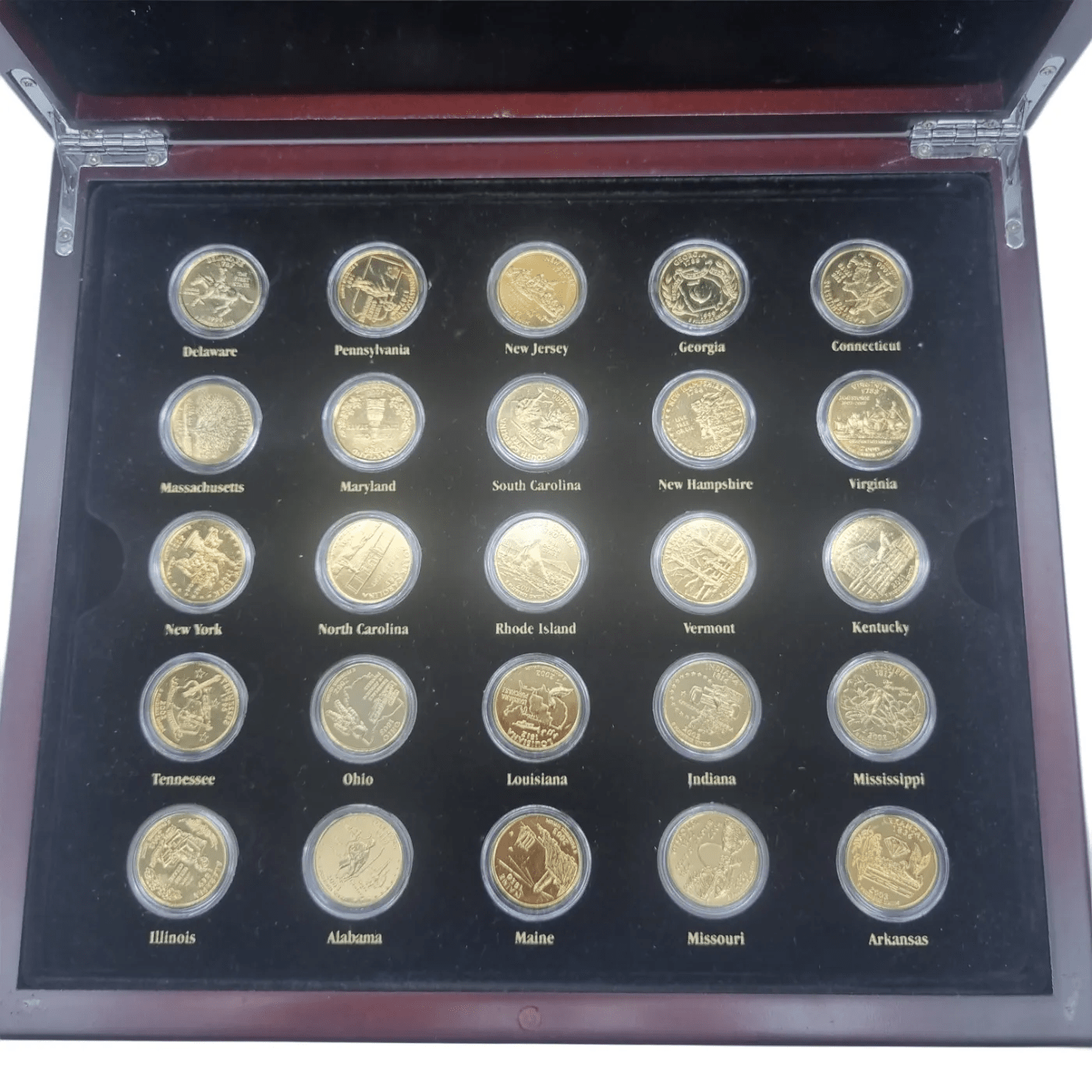 50 State Quarters: The Official Quarter Dollars of the USA *In Wooden Case*