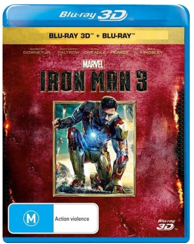 Marvel Iron Man 3 Blu-Ray 3D + Blu-Ray + Digital Copy Plus – Like New In Plastic