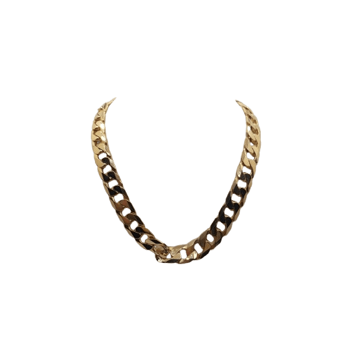 Men’s 9 Carat Solid Gold Curb Chain – 70.6g, 55cm