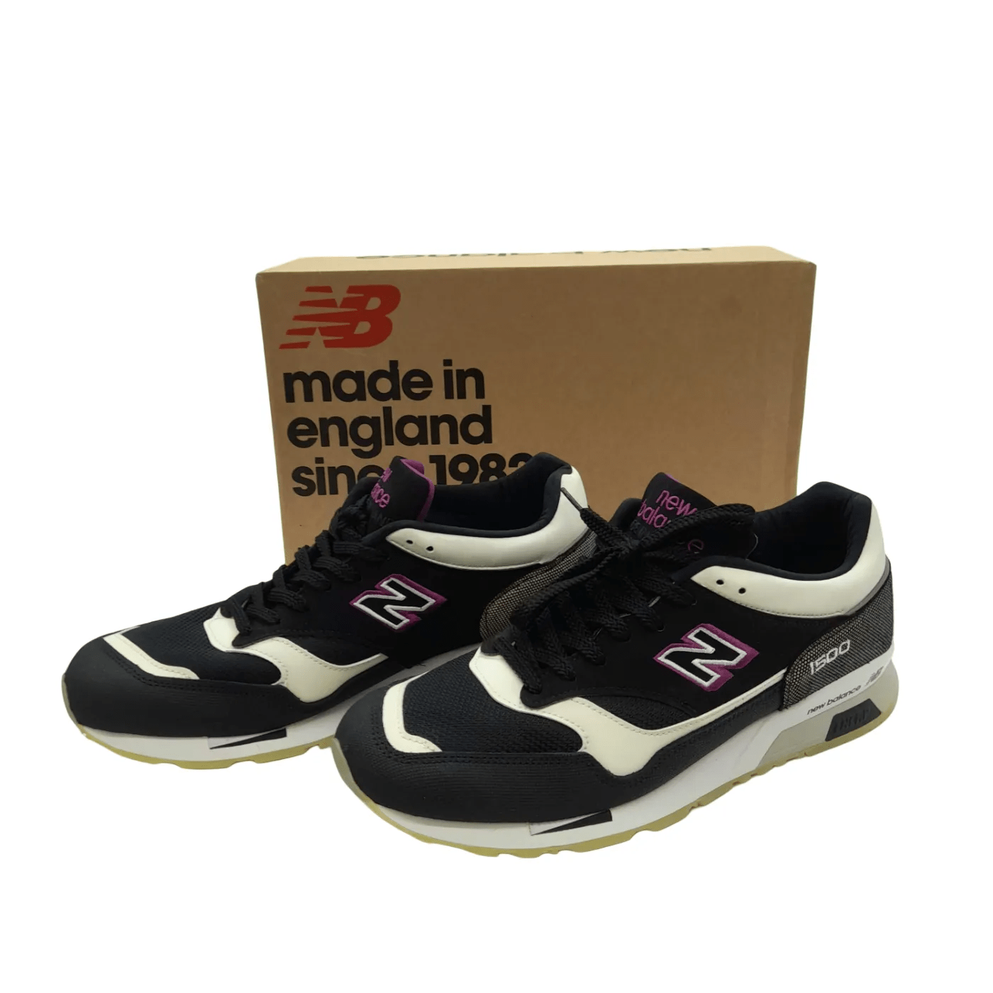 New Balance Shoes 1500 Made in England Black/White/Purple in Box (WR 1353273)
