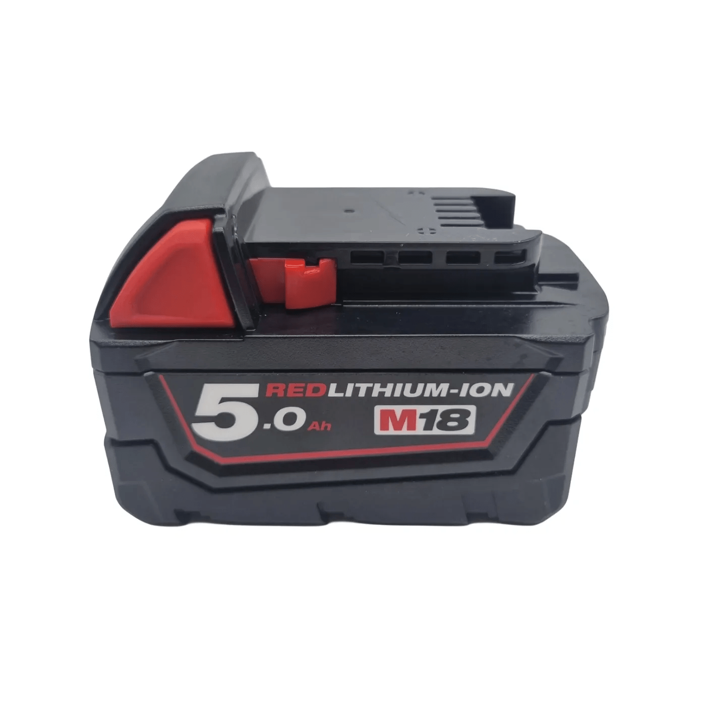 MILWAUKEE 18V 5.0Ah RED LITHIUM-ION Battery – M18B5 (As New)
