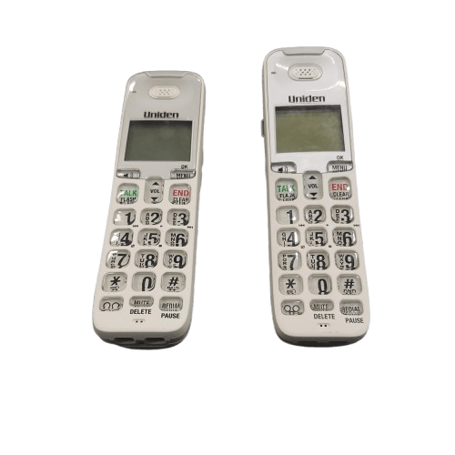Uniden Landline Homephone 2 x Handsets & 2 x Bases Includes Wall Mount