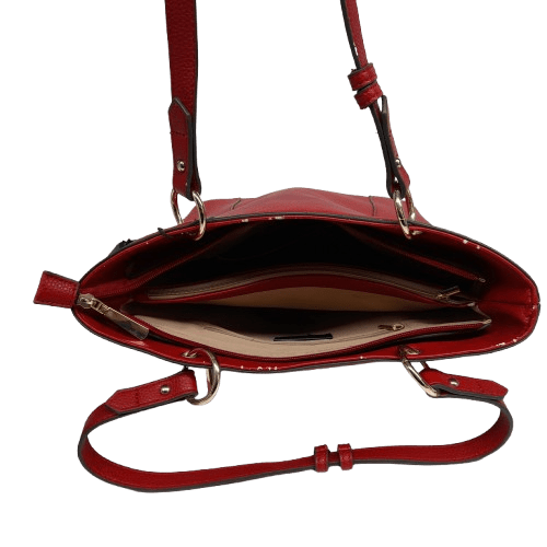 Basque BHW100RRED Ajay Red Zip Top Tote Bag