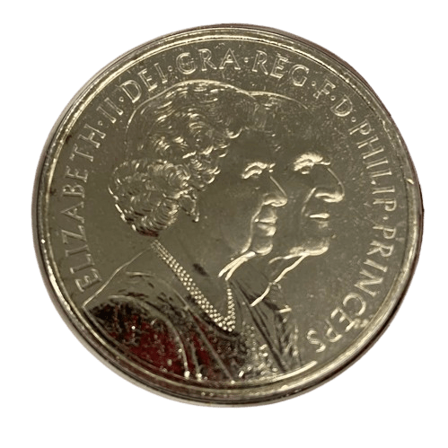 Lifetime of Service Coin. Her Majesty the Queen and Prince Phillip.