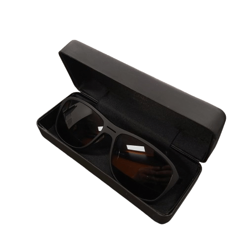 Men’s Alex Perry Sunglasses, 59 16-140 25664133, Black, Very Good Condition, With Hard Case