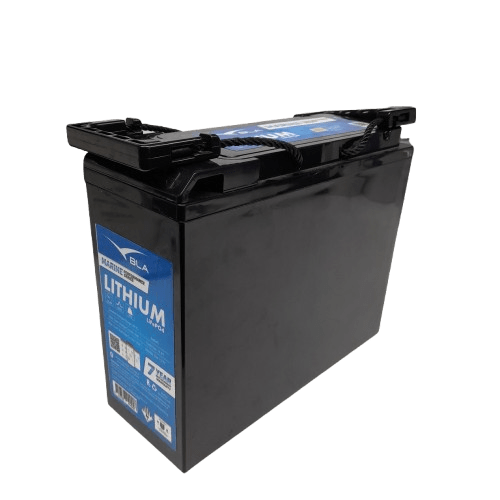 BLA 111184 Marine Performance 12V 50Ah Bluetooth Slimline Front Terminal Lithium Battery Like New