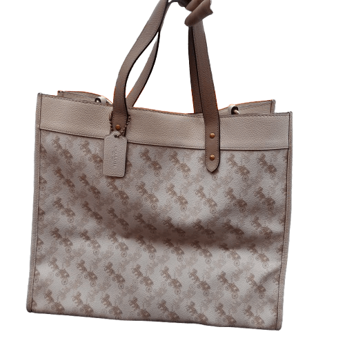 Coach H2022-89144 Cream 40CM Tote Bag With Dust Bag And Entrupy Certificate