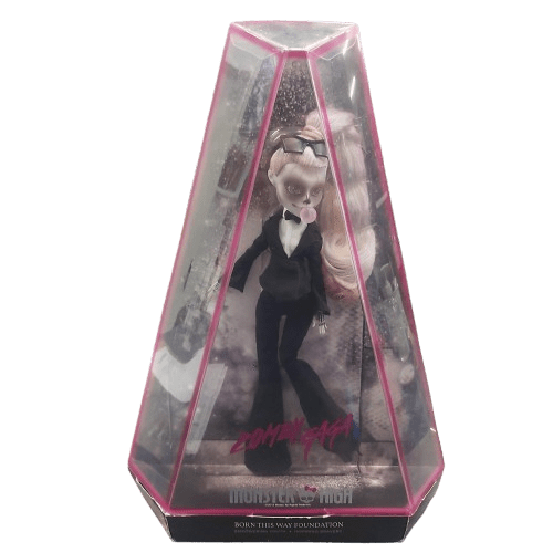 Mattel Monster High Collectable Dolls – Zomby Gaga Born This Way Foundation, LIKE NEW In Box