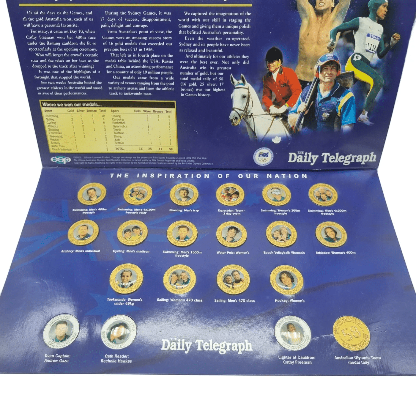 The Daily Telegraph: Official Australian Olympic Gold Medallist Collection *In Folder*