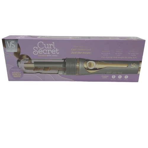 Vs Sassoon Hair Curler: Curl Secret Cermic Auto Curler In Box Like New – (CP-1353422)