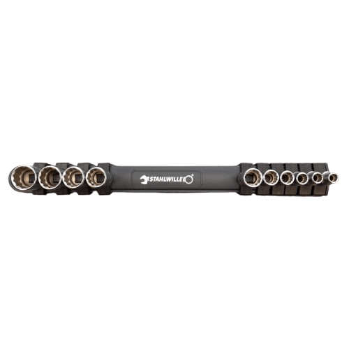 Stahlwille 811782 (SW12916/10-40 – 96051010) 10 pce 1/4″ Set of Sockets with Clip Bar