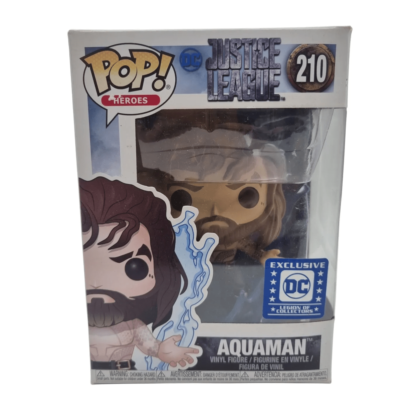 JUSTICE LEAGUE Funko Pop! – Aquaman #210, Exclusive DC Collectors Edition