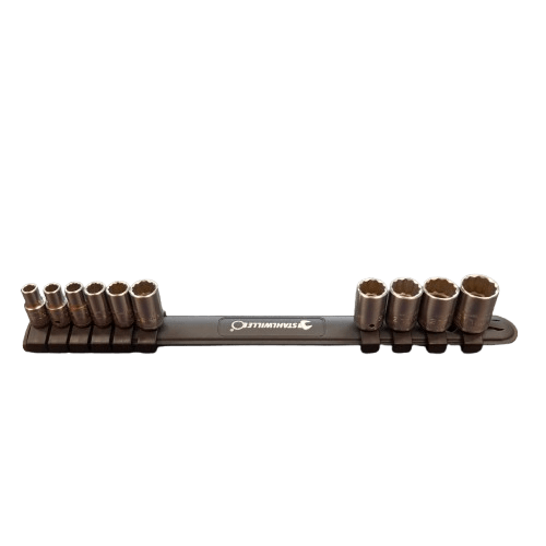 Stahlwille 811782 (SW12916/10-40 – 96051010) 10 pce 1/4″ Set of Sockets with Clip Bar