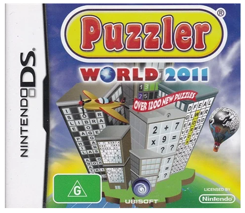 Puzzler World 2011Nintendo DS Game Good Condition With Manual