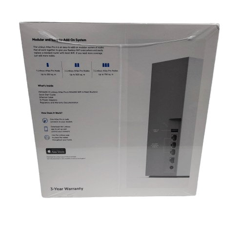 Linksys Atlas Pro 6 3-Pack Tri-Band Mesh WiFi Router Brand New Sealed