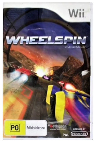 Wheelspin Nintendo Wii Game Very Good with Manual