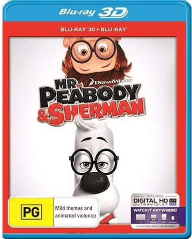 Mr Peabody And Sherman Blu Ray Very Good Condition (CP)