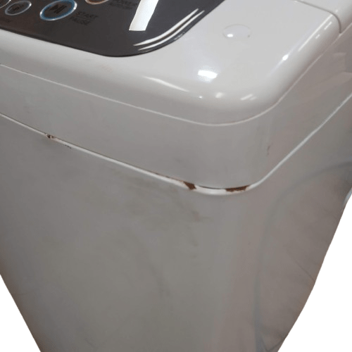 **LOCAL PICK UP ONLY** LG Top Loader Washing Machine WT-H8006, White, 8KG, Some Rust To Front Panel, With 3x Hoses + Drain Hose (NA 1343872)