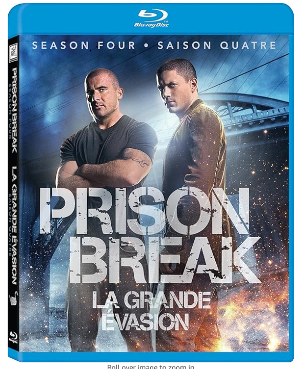 Prison Break Season 4 Blu Ray – Very Good Condition