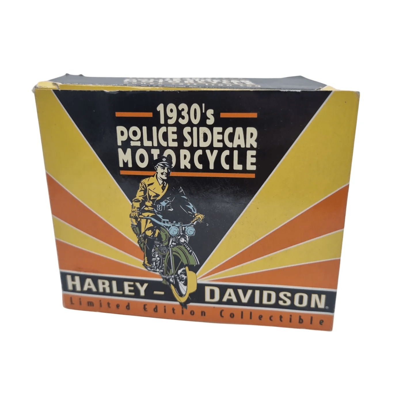Harley Davidson Limited Edition Collectible: 1930’s Police Sidecar Motorcycle Red #04601/15000 (From 1997)