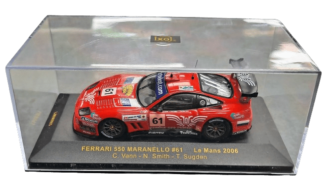 IXO Models Ferrari 550 Maranello #61 Collectable Model Car 1:64 Scale with Case