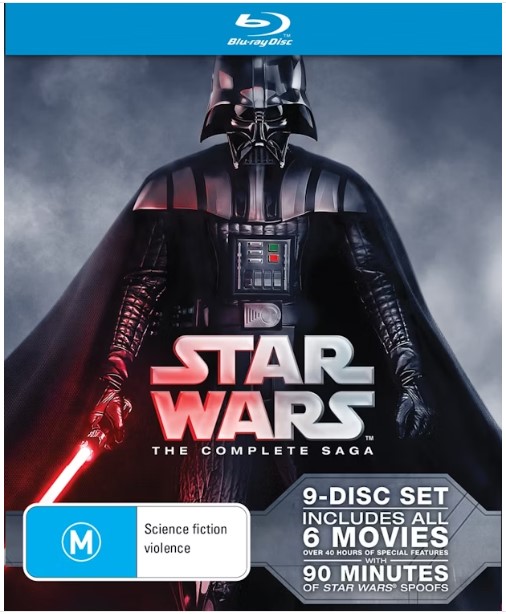 Star Wars The Complete Saga 9 DIsc Set Blu Ray Collectors Edition Very Good Condition