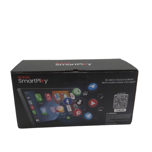 Kleva Smart Play XL KSMARPLAY-10 10in Touch Screen, Good Condition, With Box, Bracket, 12V Plug, Manual (CP 1356615)