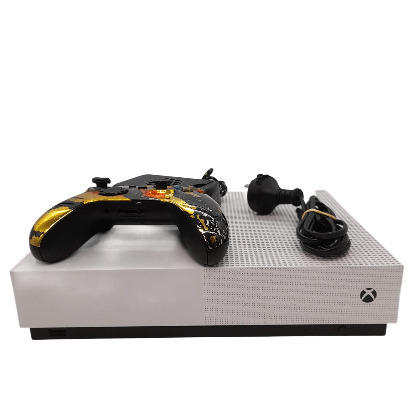 Microsoft Xbox One S 1681 White Digital Edition Console with Controller + Power (WL 1341158)