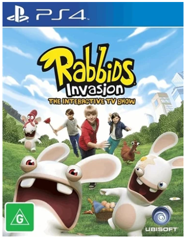 Sony Playstation 4  Game Rabbids Invasion The Interactive Tv Show -Good Condition With Manual