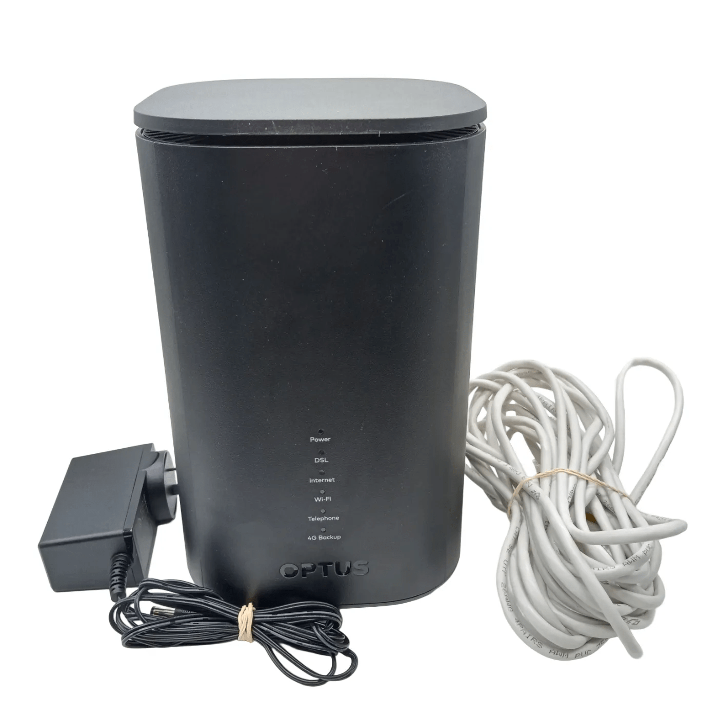 OPTUS SAGEMCOM MODEM GATEWAY F@ST 5393 LT BLACK + CORDS + POWER   (WR 1348570)