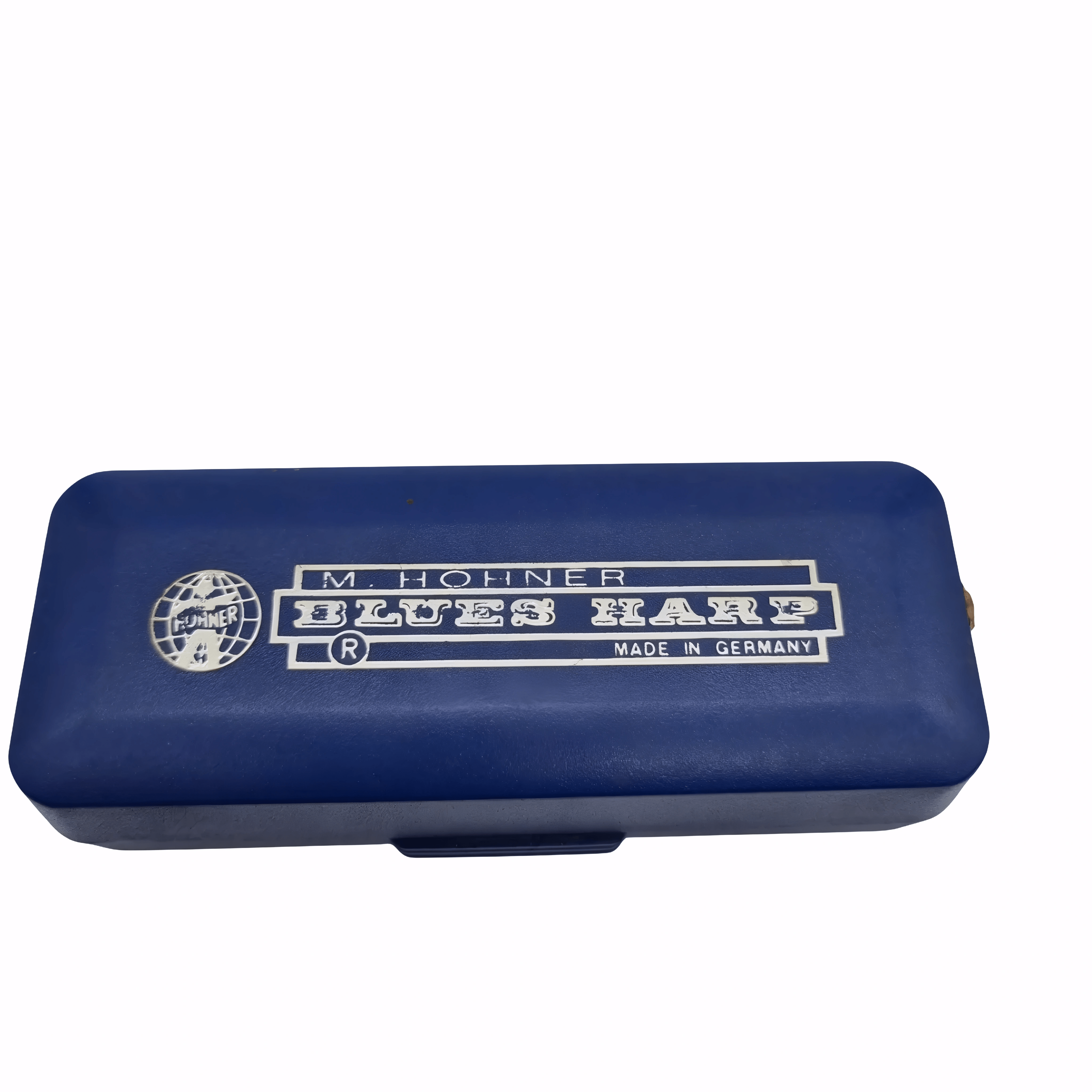 Hohner Blues Harp Harmonica in E – Silver Finish with Blue Protective Case (WR 1324446)
